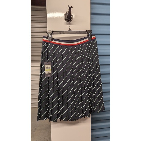 NWT TOMMY HILFIGER Size 4 Skirt Pleated Striped Elastic Waist - Picture 4 of 9